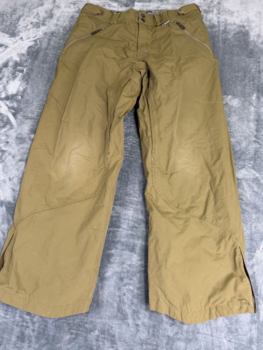 Oakley Mens Tan Moto Pants Size XL Zip Ankle